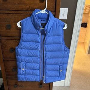 J. Crew Blue Puffer Vest